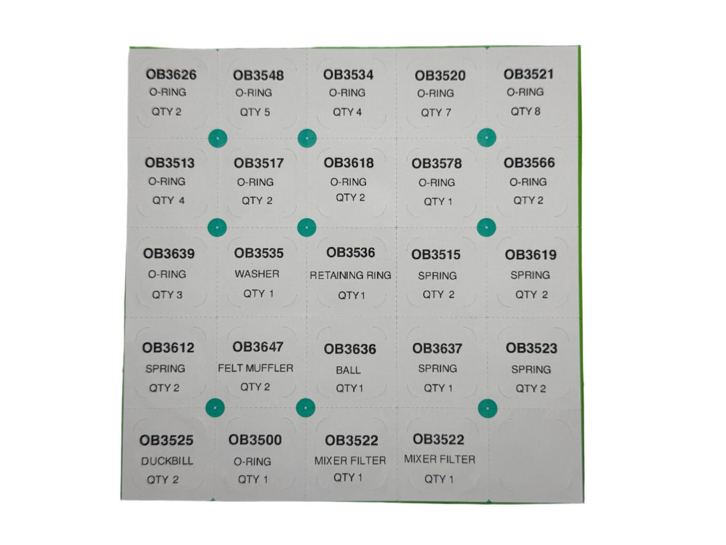 OB4100 Sechrist Mixer Overhaul Kit 3658