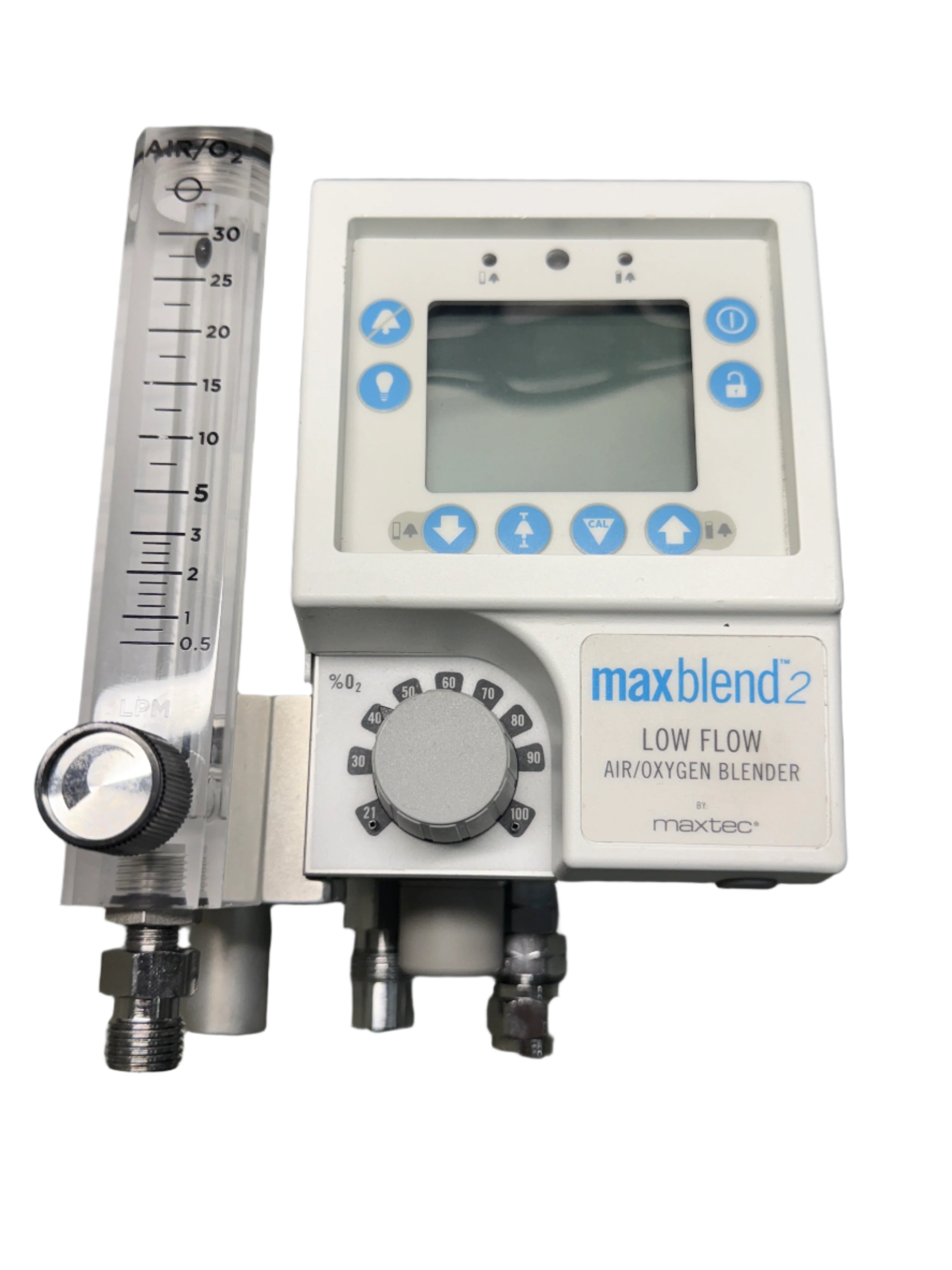 MaxBlend 2 Oxygen Blender 0-30 LPM – Onyx Biomedical