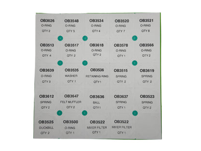 OB4100 Sechrist Mixer Overhaul Kit 3658