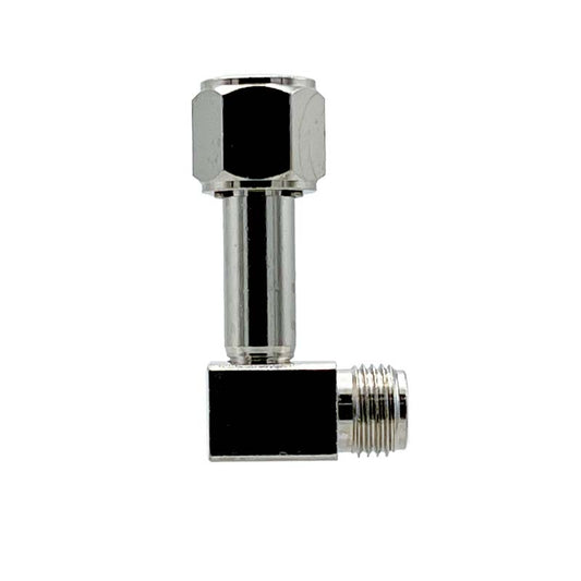 OBFIT062 Oxygen DISS 90° Elbow Male x Hex Nut 1.5" Stem